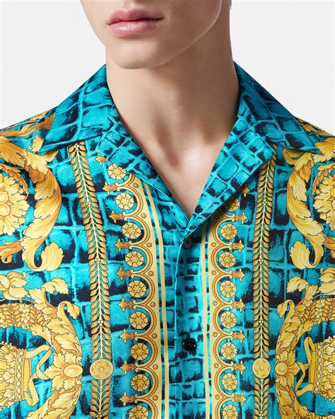 versace seidenhemd herren